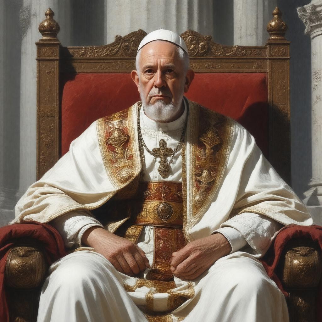Click to view larger image AI-created image of Pope Gelasius I