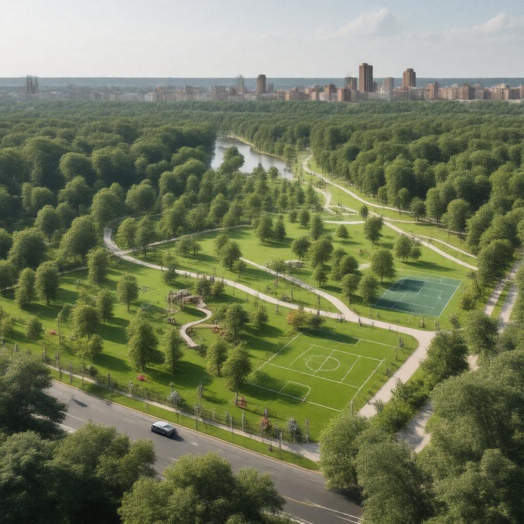 AI-created image of Pope John Paul II Park