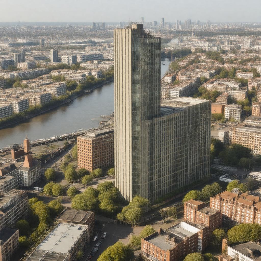 AI-created image of Poplar, London, England