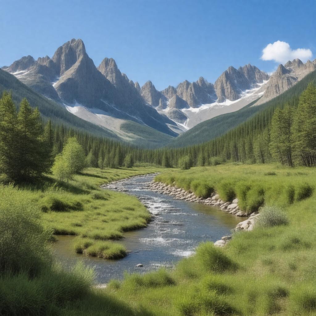 AI-created image of Popo Agie Wilderness