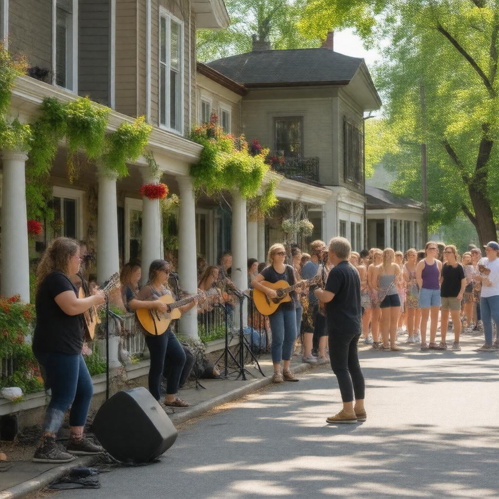 Click to view larger image AI-created image of PorchFest