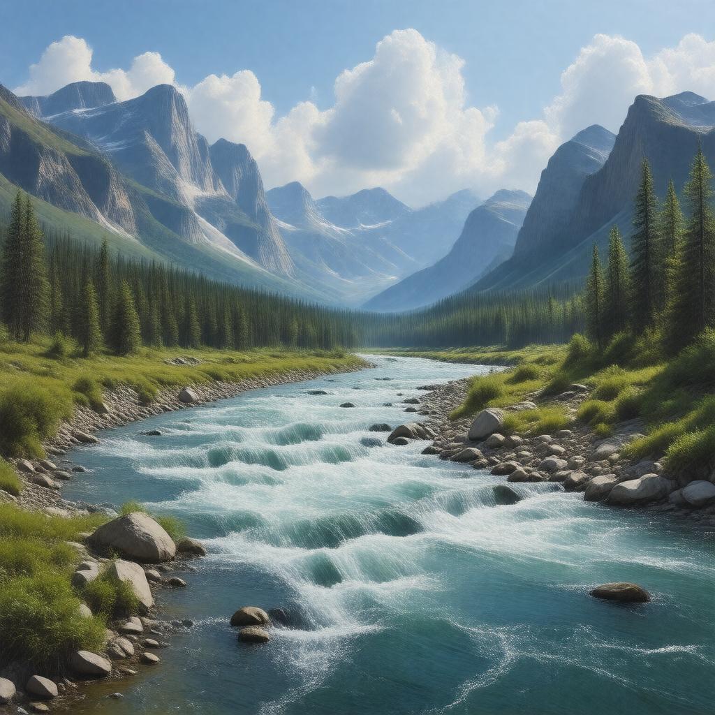 AI-created image of Porcupine River