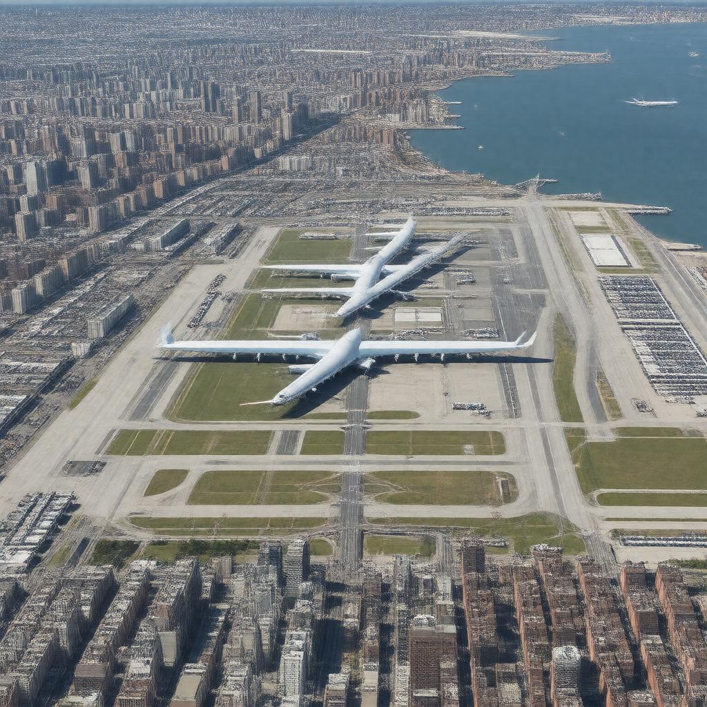 Click to view larger image AI-created image of Port Authority of New York and New Jersey airports