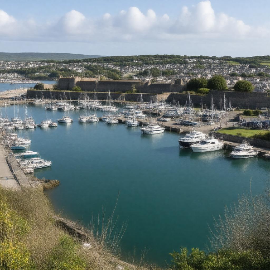 AI-created image of Port Pendennis Marina