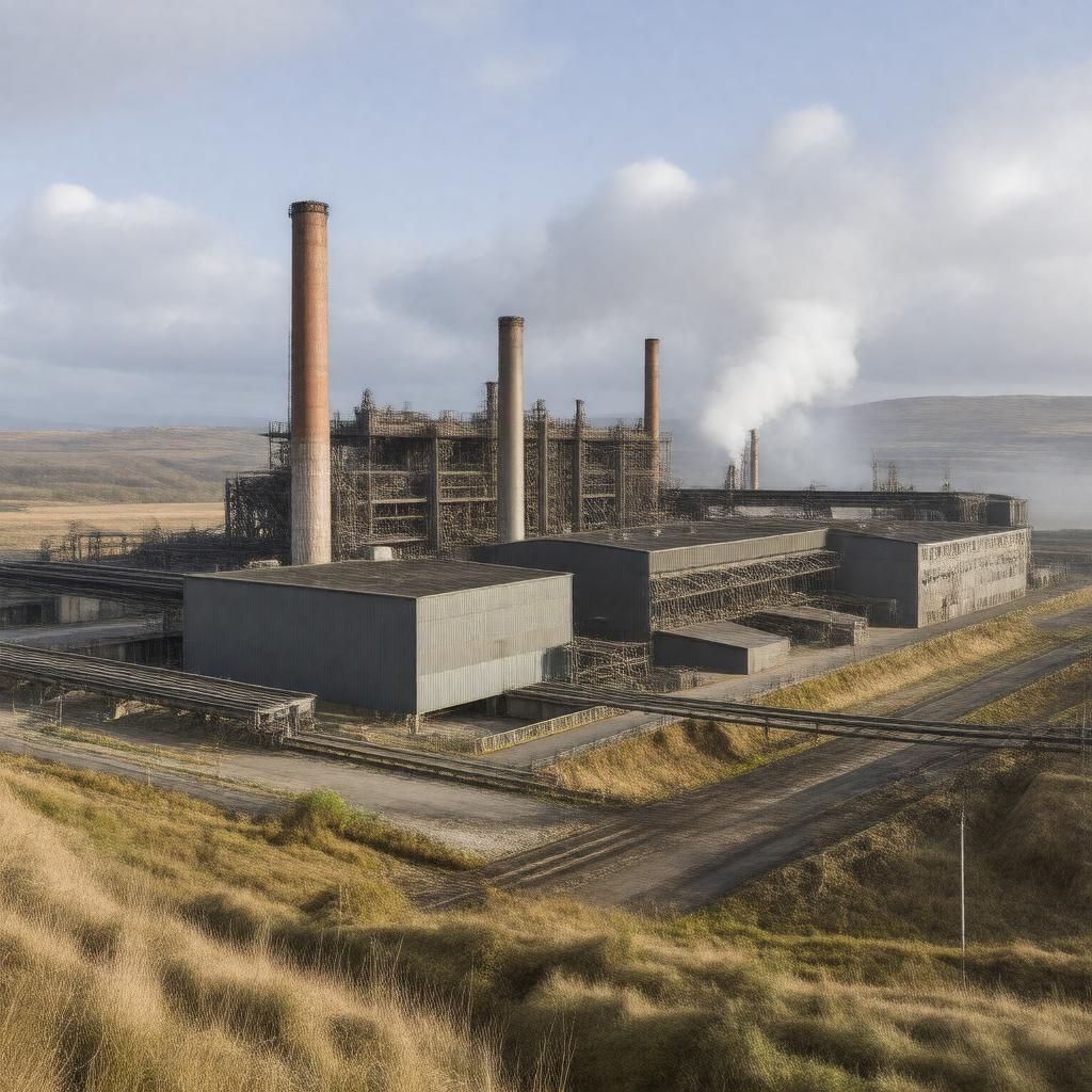 Click to view larger image AI-created image of Port Talbot Hot Strip Mill