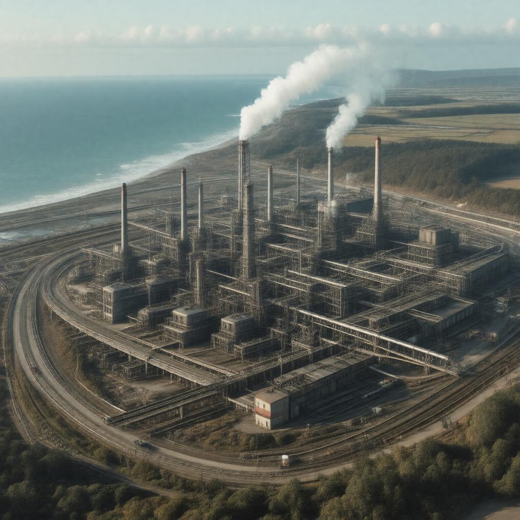 AI-created image of Port Talbot Steelworks