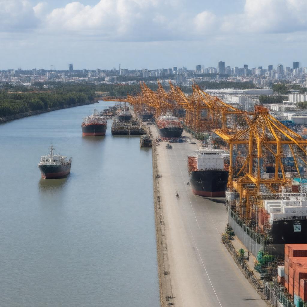 AI-created image of Port of Brisbane