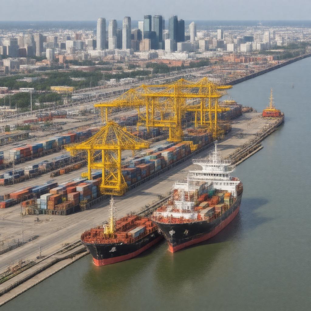 AI-created image of Port of Cleveland