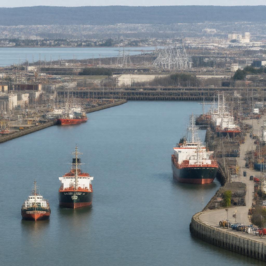 AI-created image of Port of Fall River