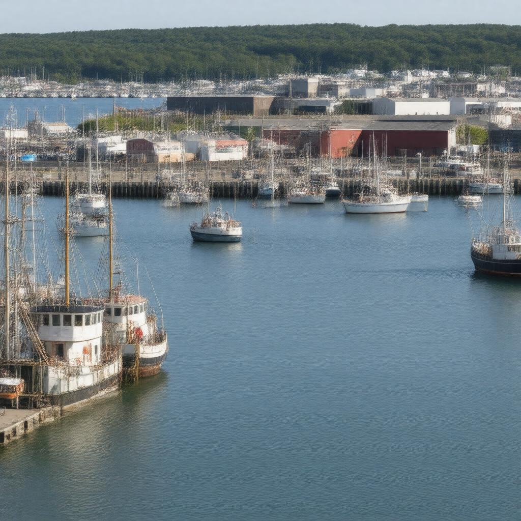 AI-created image of Port of Gloucester