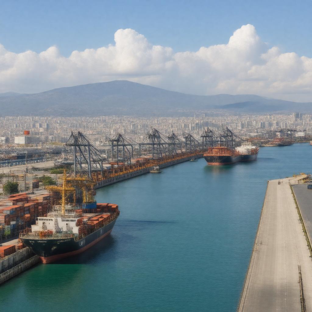 AI-created image of Port of Haifa