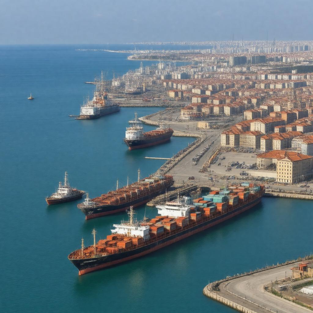 Click to view larger image AI-created image of Port of Haydarpaşa