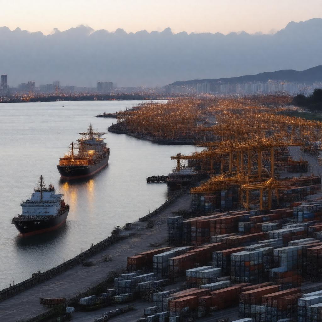 Click to view larger image AI-created image of Port of Kaohsiung