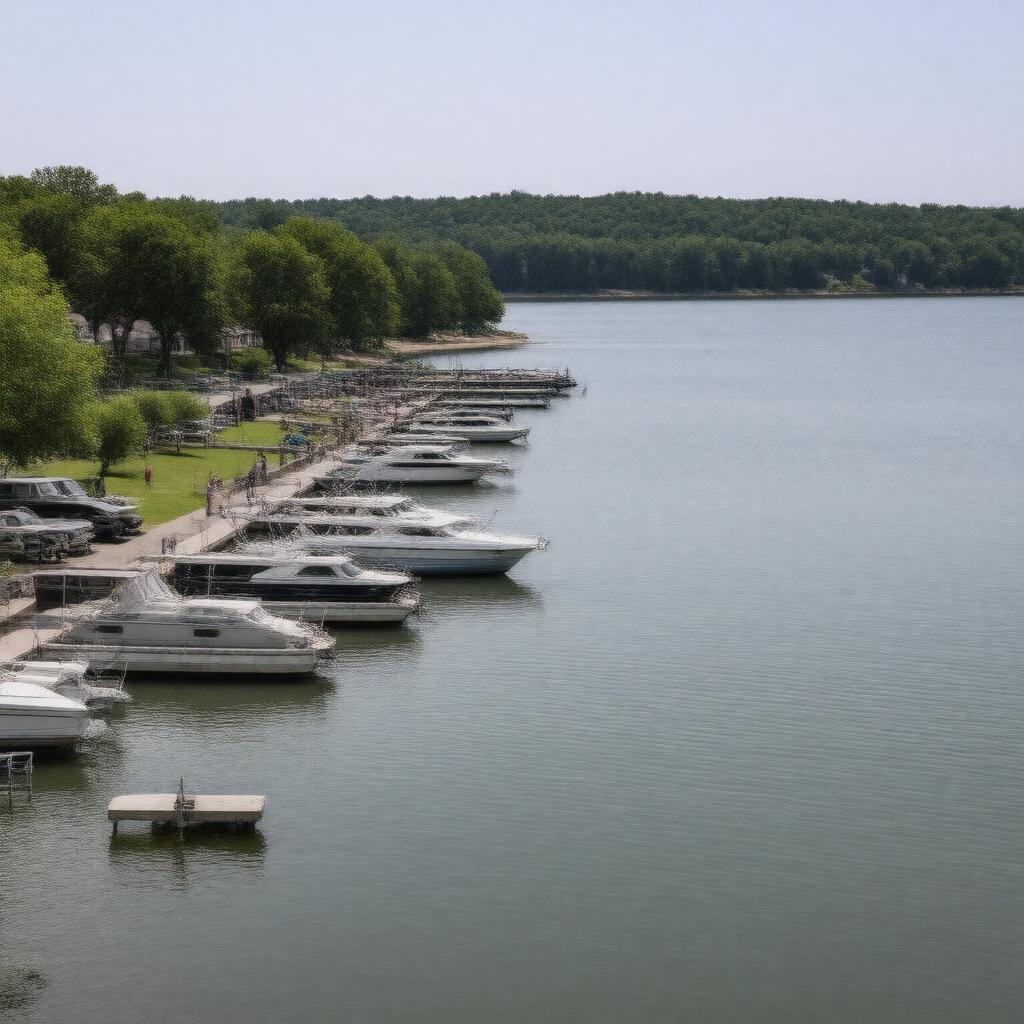 AI-created image of Port of Kimberling Marina