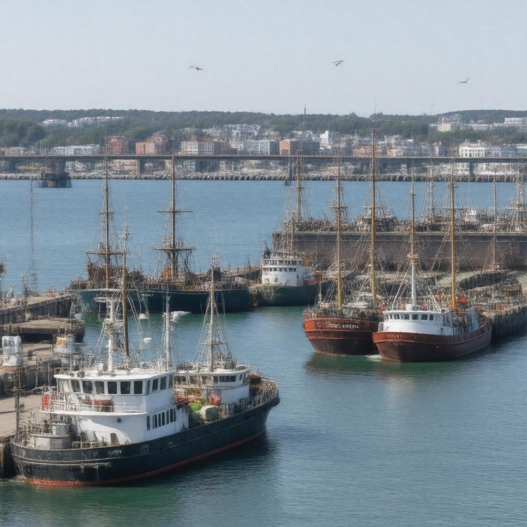 AI-created image of Port of New Bedford