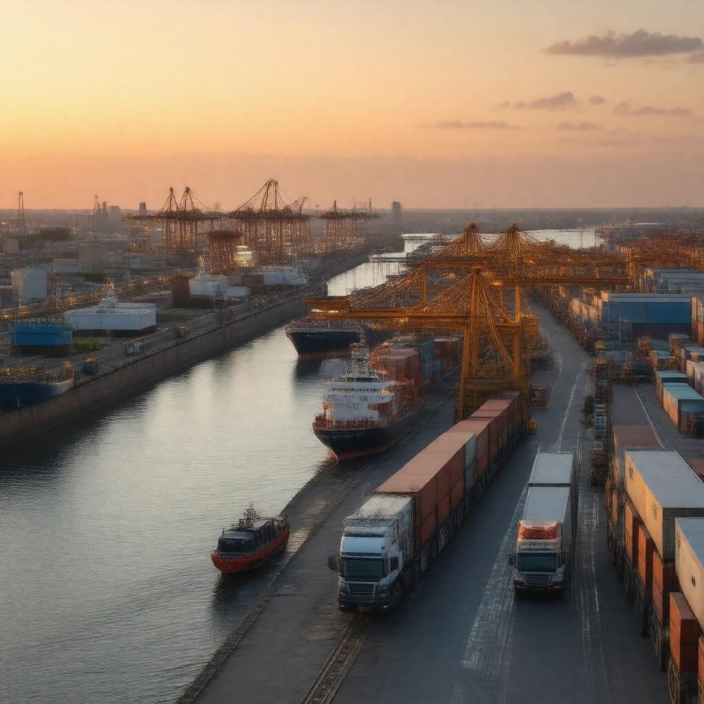 AI-created image of Port of New Orleans