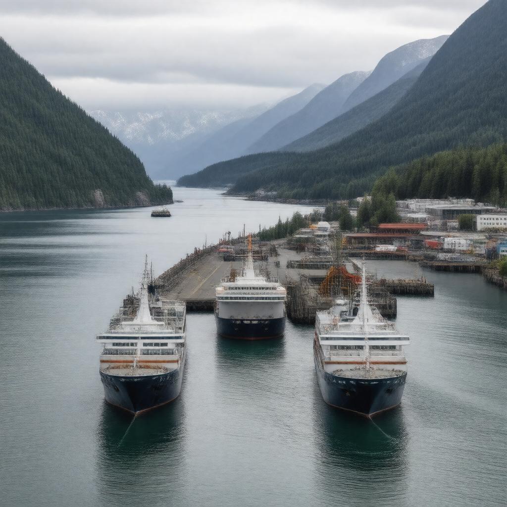 AI-created image of Port of Skagway