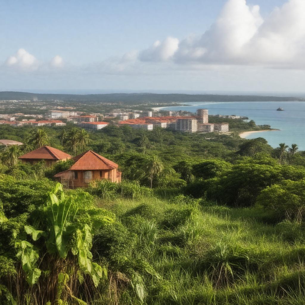 AI-created image of Port of Spain, Trinidad and Tobago