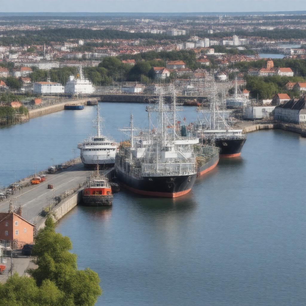 AI-created image of Port of Tallinn