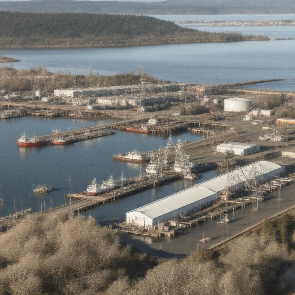 Click to view larger image AI-created image of Port of Toledo