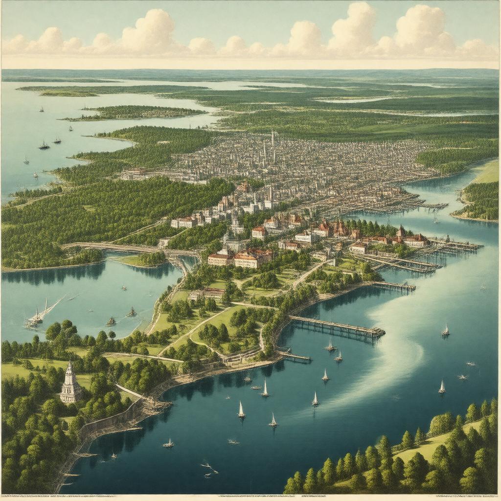 Click to view larger image AI-created image of Portland–South Portland, ME Metropolitan Statistical Area