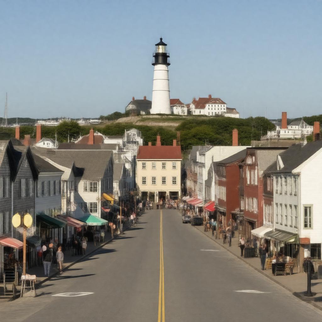 AI-created image of Portland, Maine