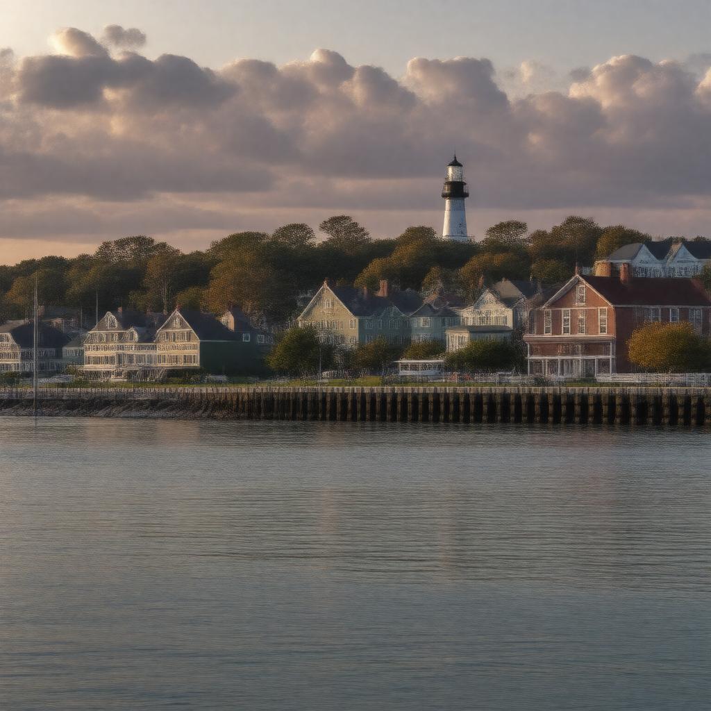 AI-created image of Portland, Maine, United States