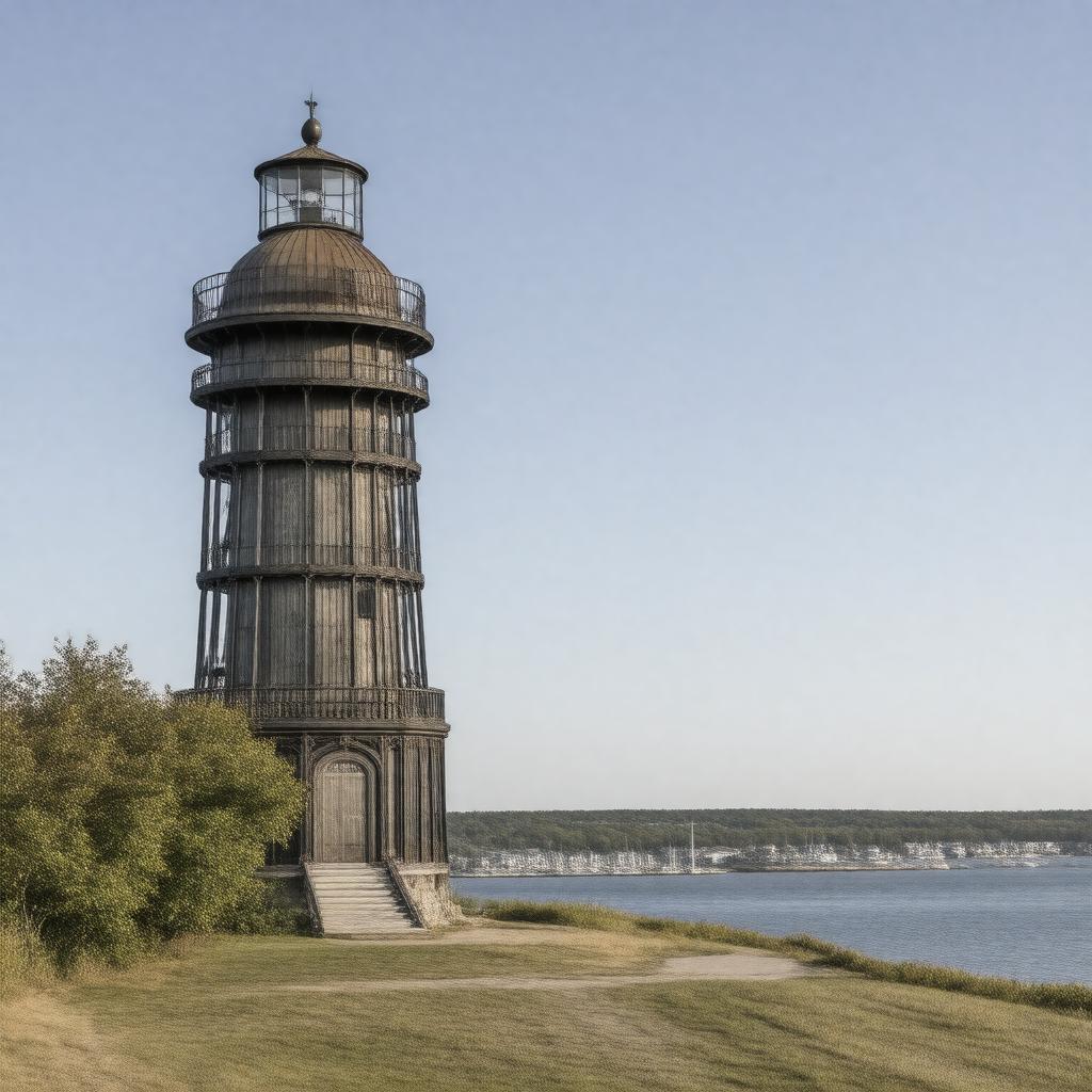 AI-created image of Portland Observatory