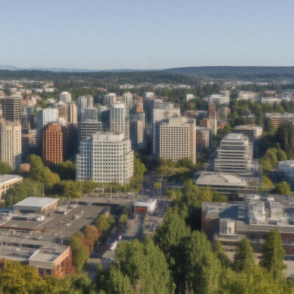 AI-created image of Portland, Oregon, United States