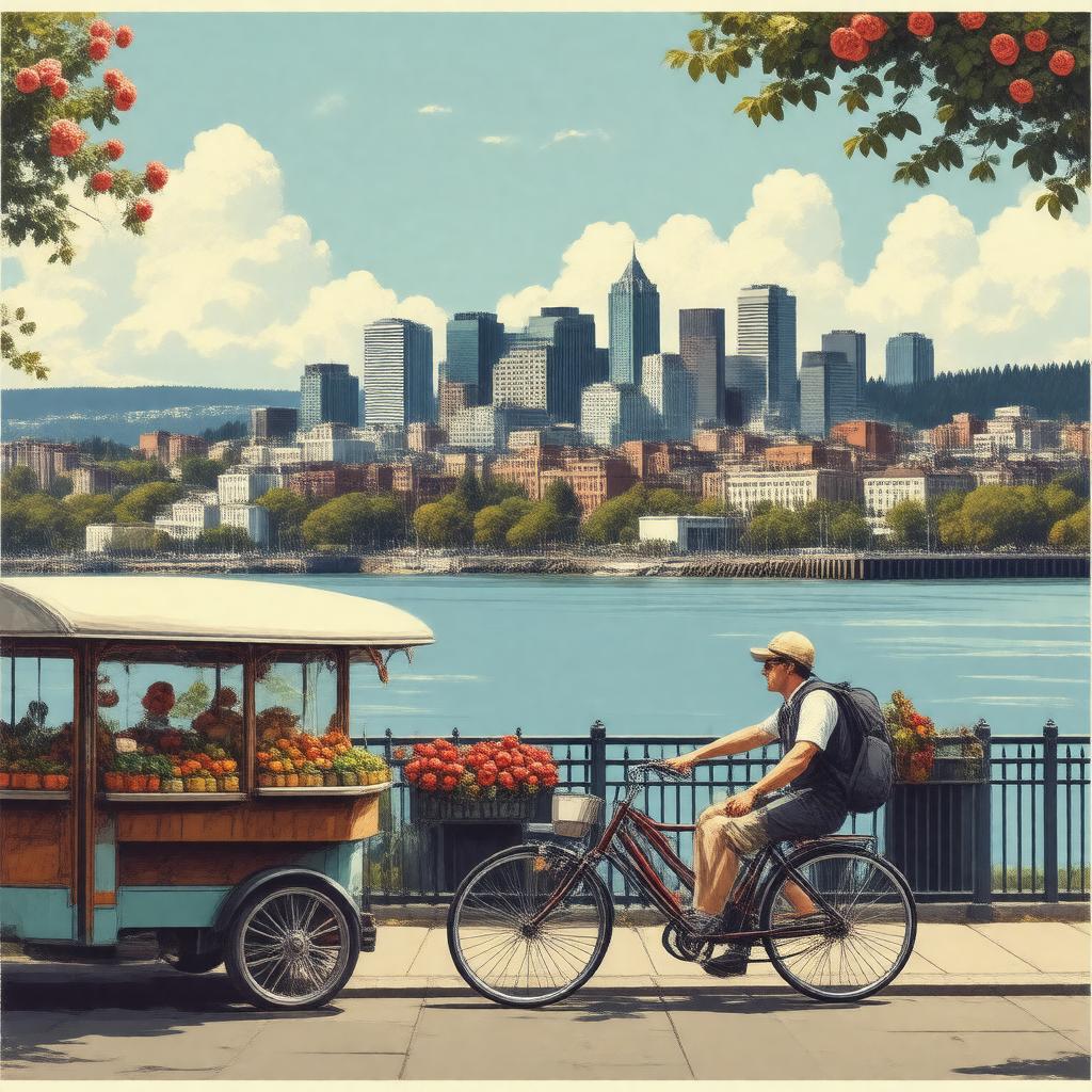 AI-created image of Portland, United States