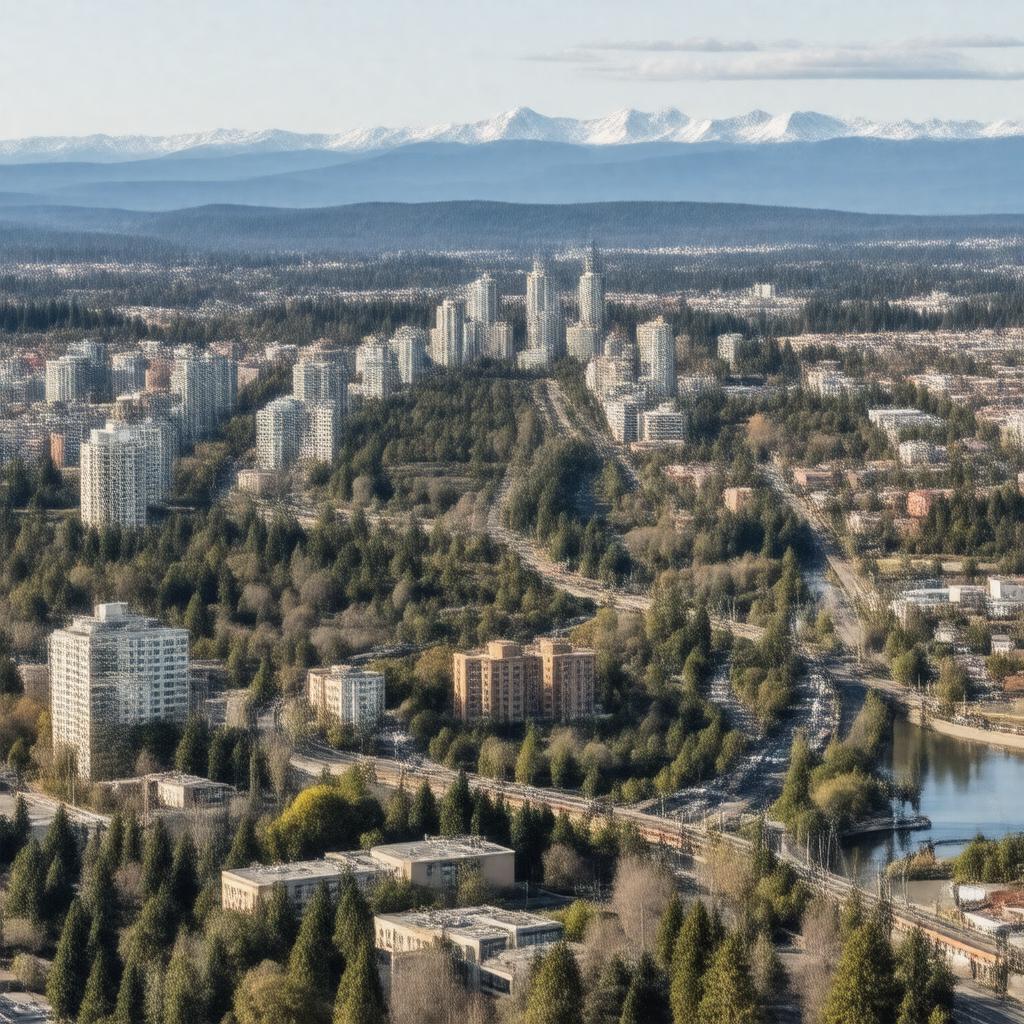 AI-created image of Portland metropolitan area
