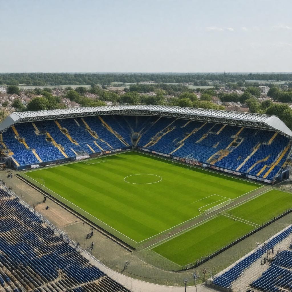 Click to view larger image AI-created image of Portman Road