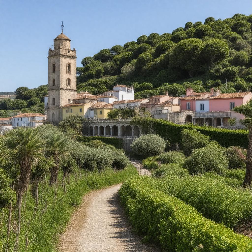 AI-created image of Portmeirion, Wales