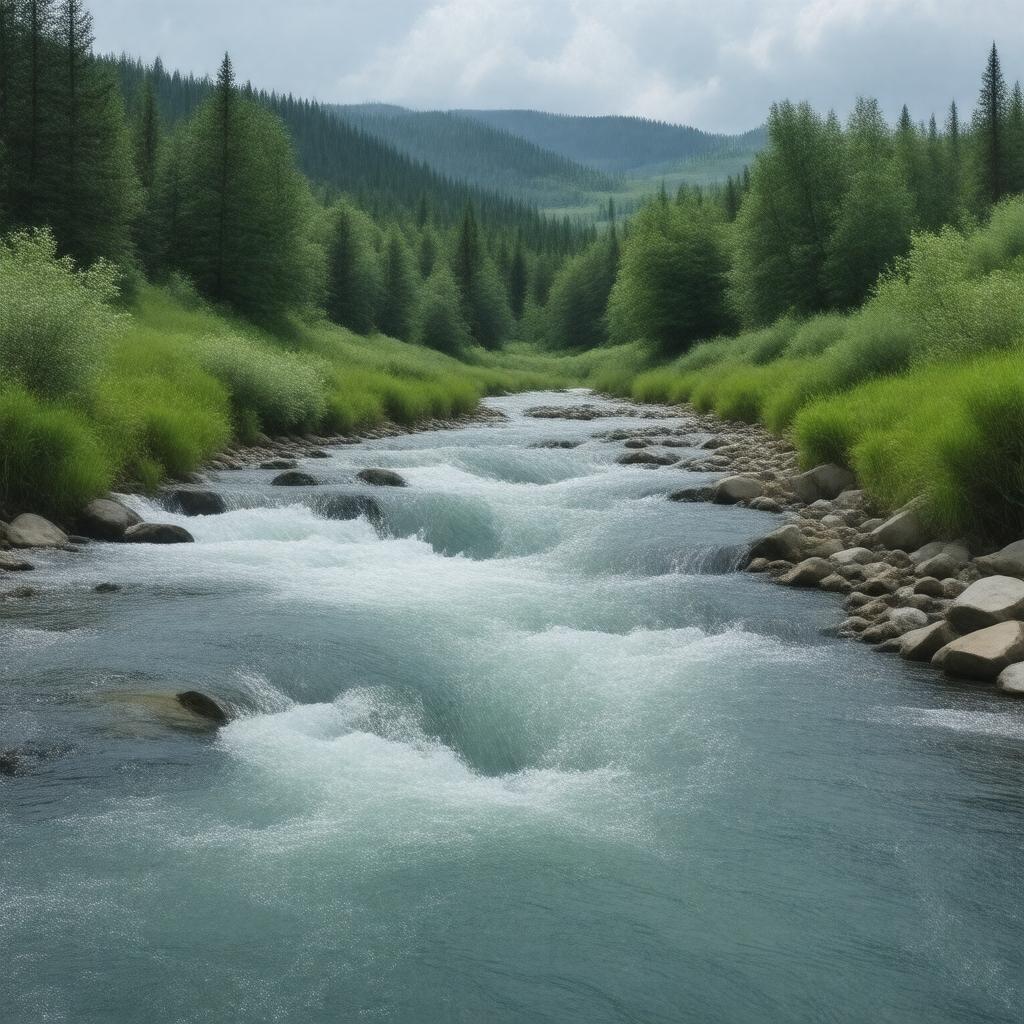 AI-created image of Portneuf River