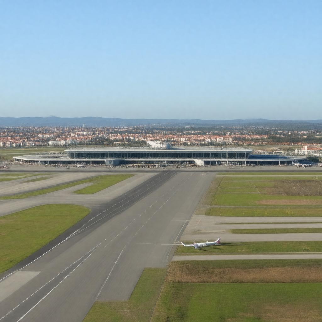 AI-created image of Porto Airport