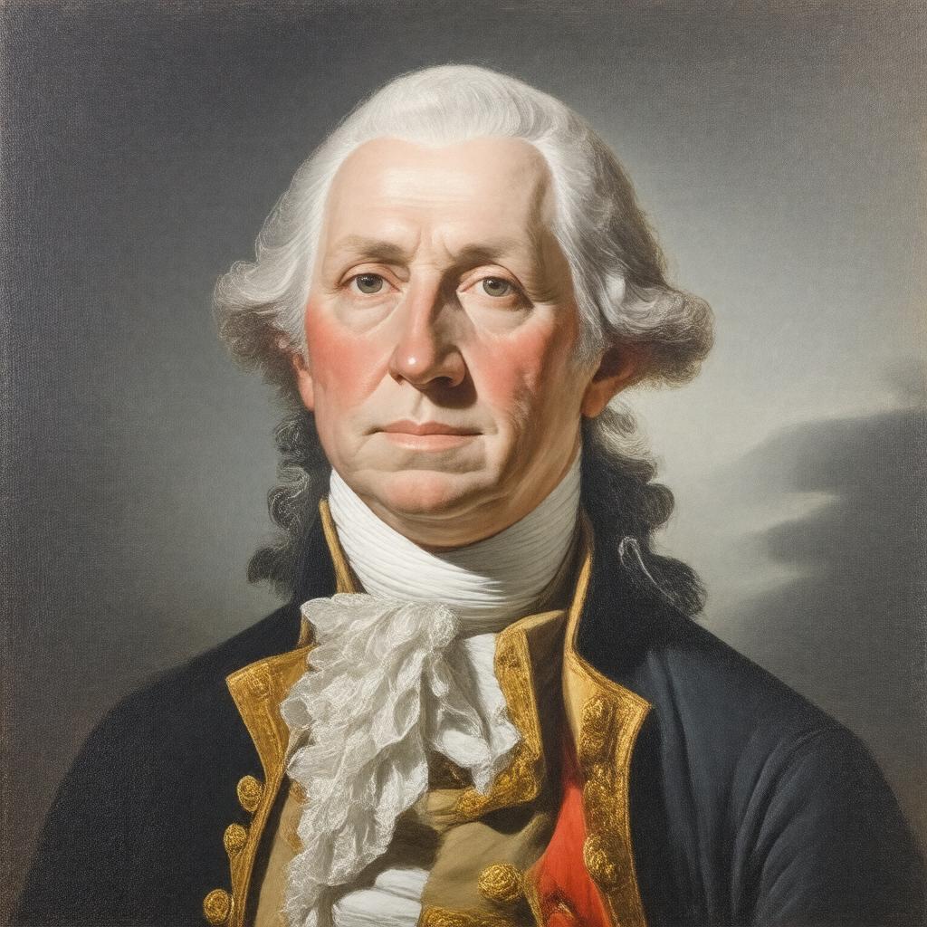 AI-created image of Portrait of George Washington (The Athenaeum Portrait)