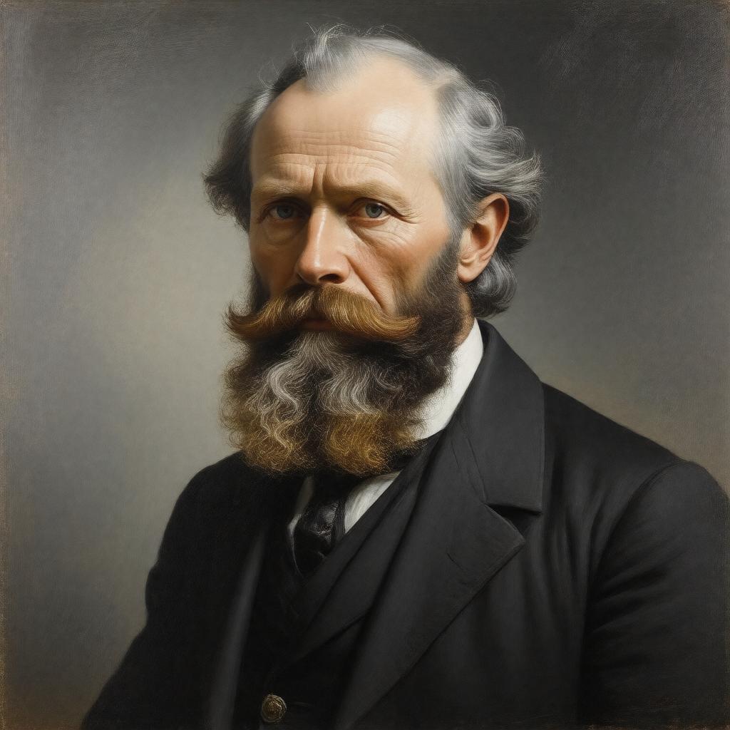 AI-created image of Portrait of Lord Kelvin by Hubert von Herkomer