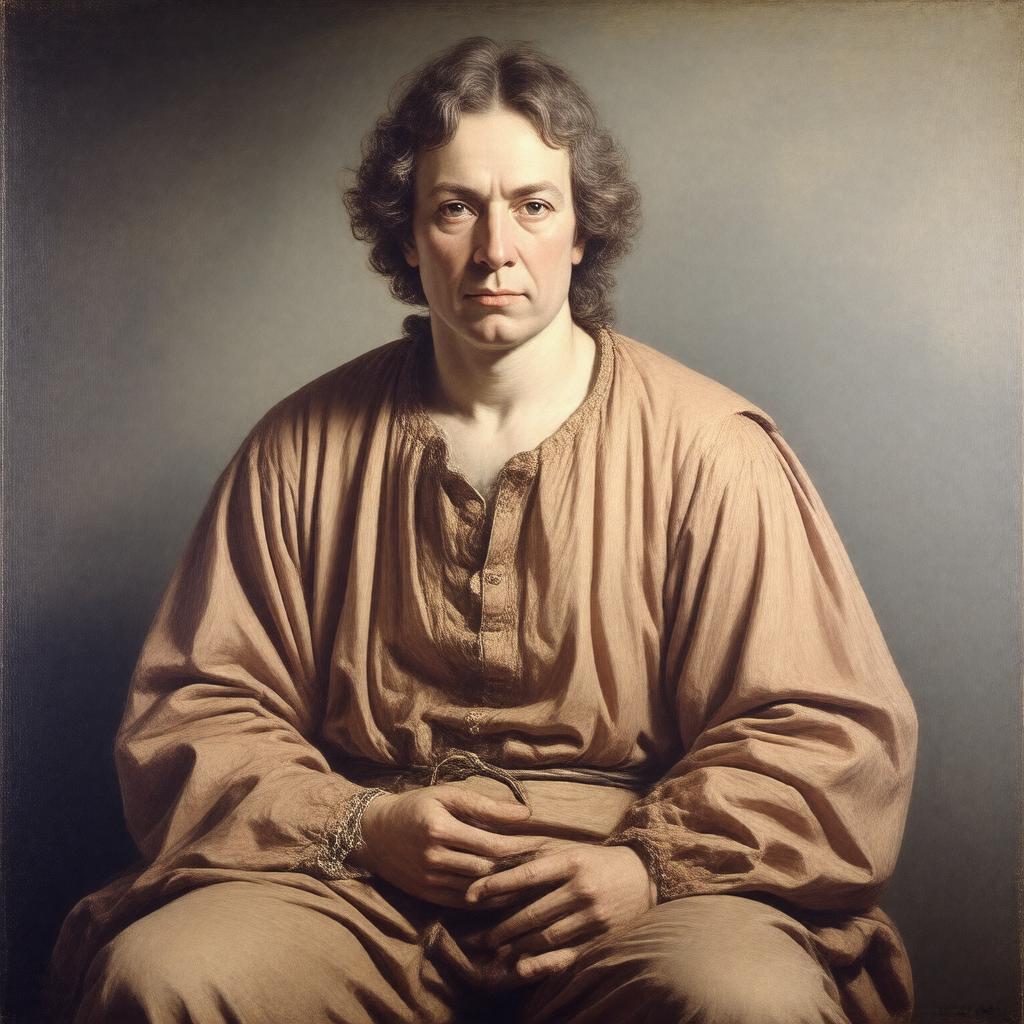 AI-created image of Portrait of William Blake by Thomas Phillips