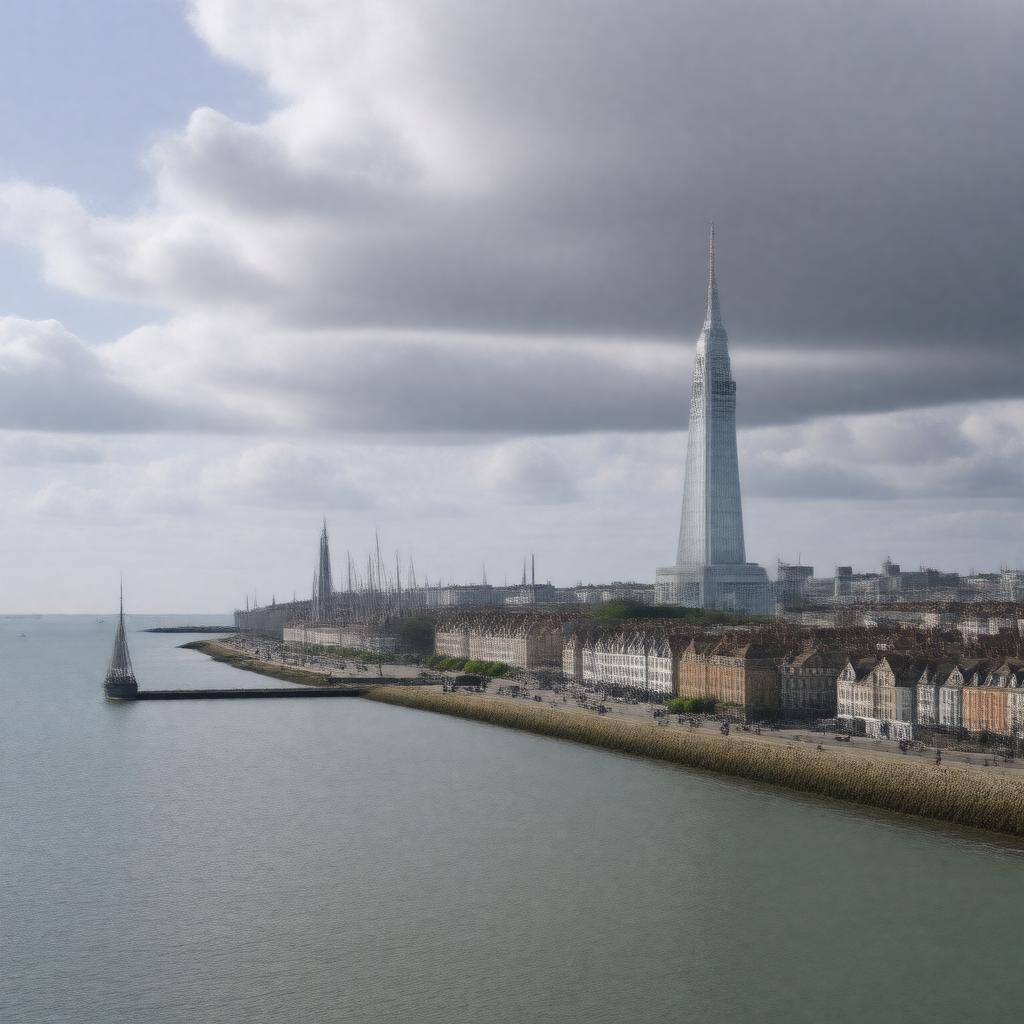 AI-created image of Portsmouth, England