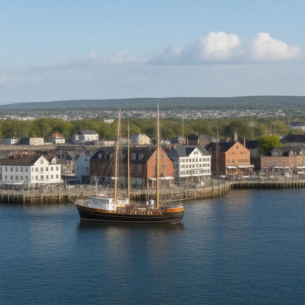 AI-created image of Portsmouth, New Hampshire, United States