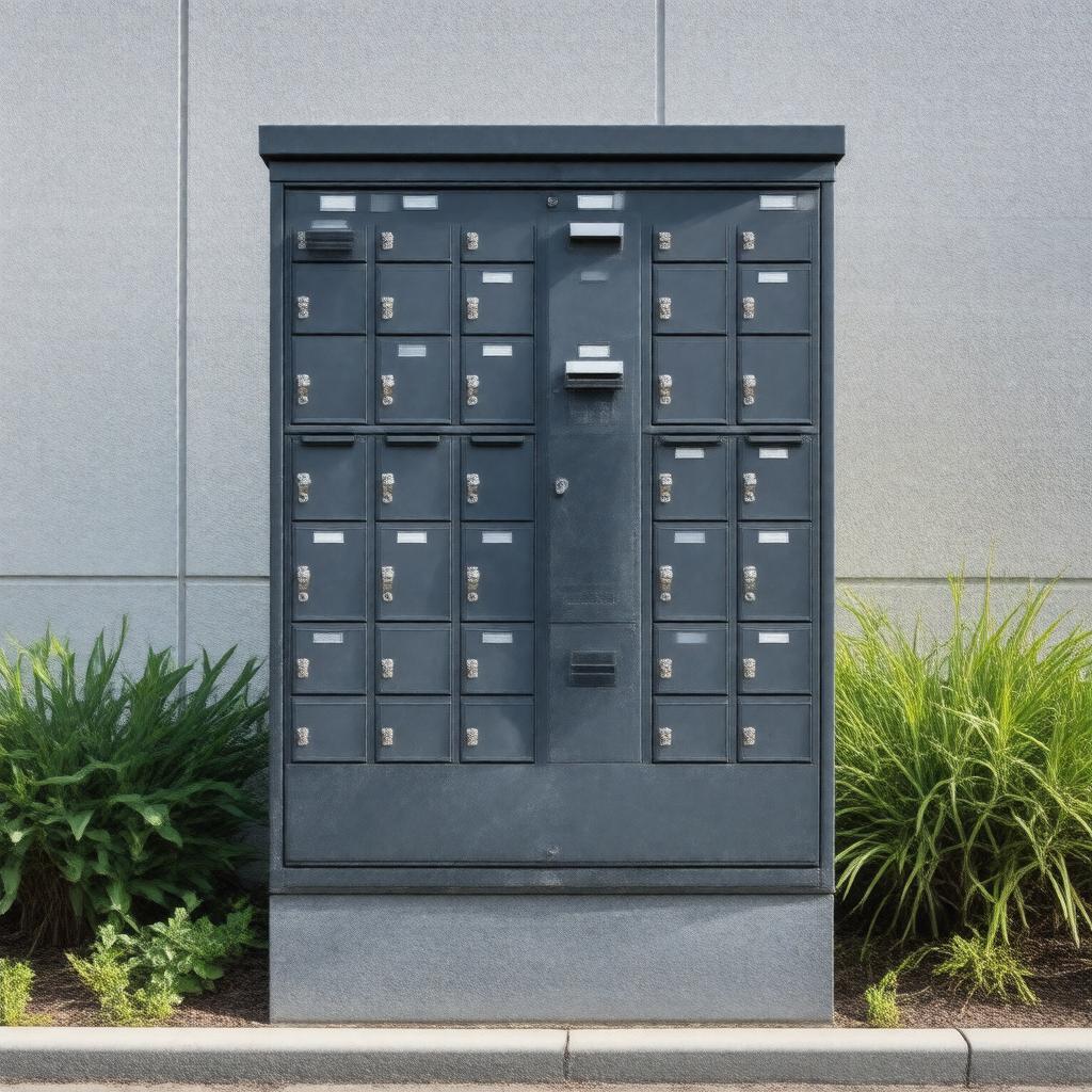 Click to view larger image AI-created image of Postal Service Cluster Box
