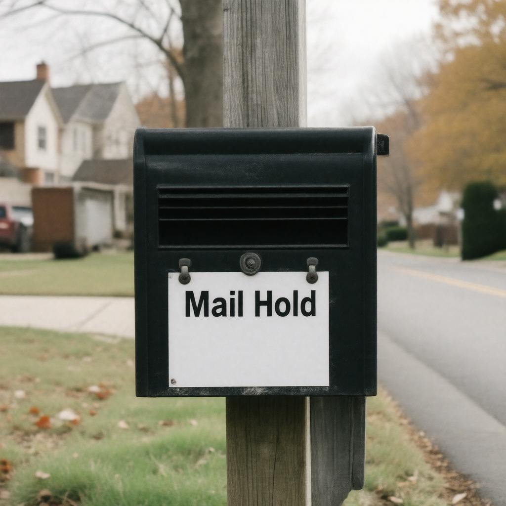 Click to view larger image AI-created image of Postal Service Mail Hold