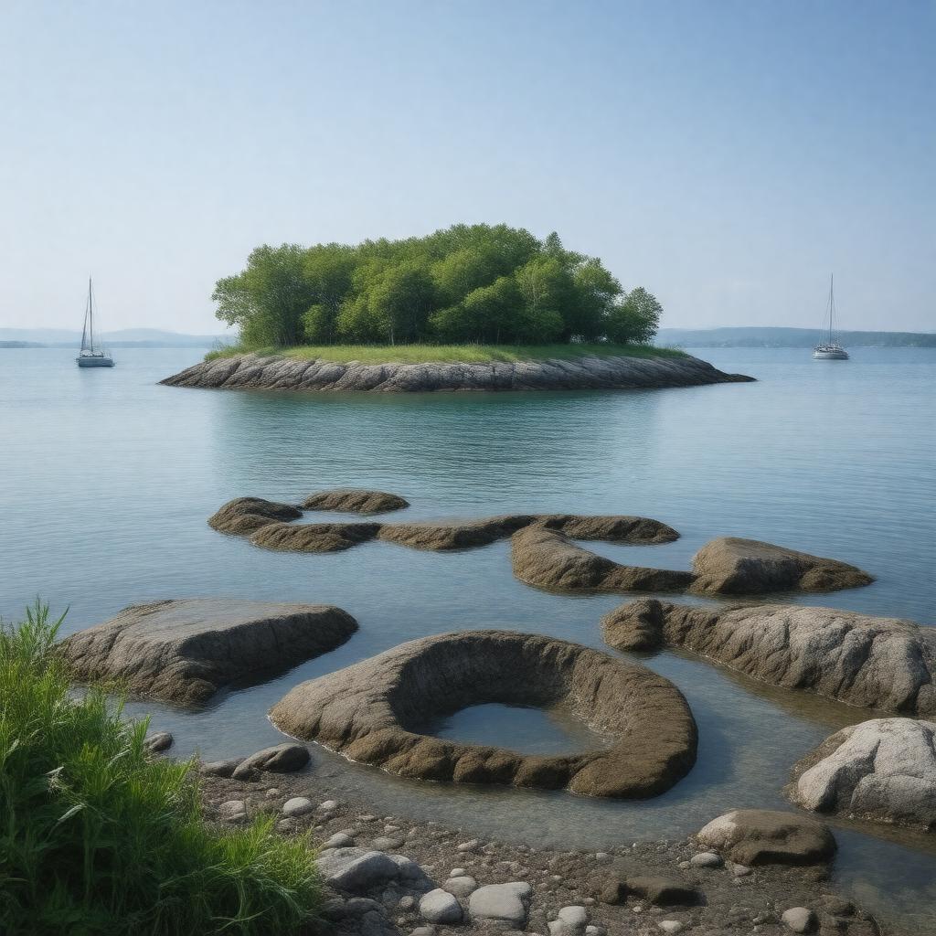 Click to view larger image AI-created image of Pot Island