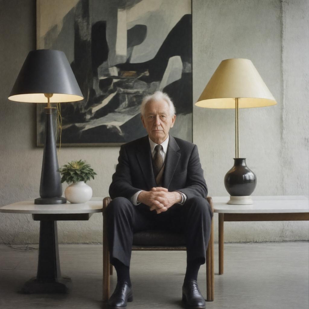 AI-created image of Poul Henningsen