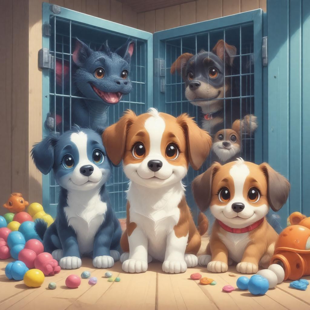 AI-created image of Pound Puppies