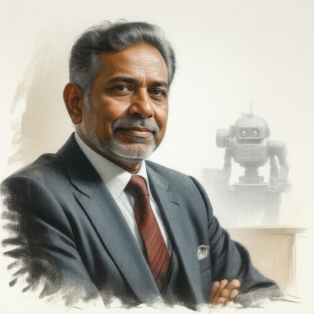 Click to view larger image AI-created image of Pradeep Khosla