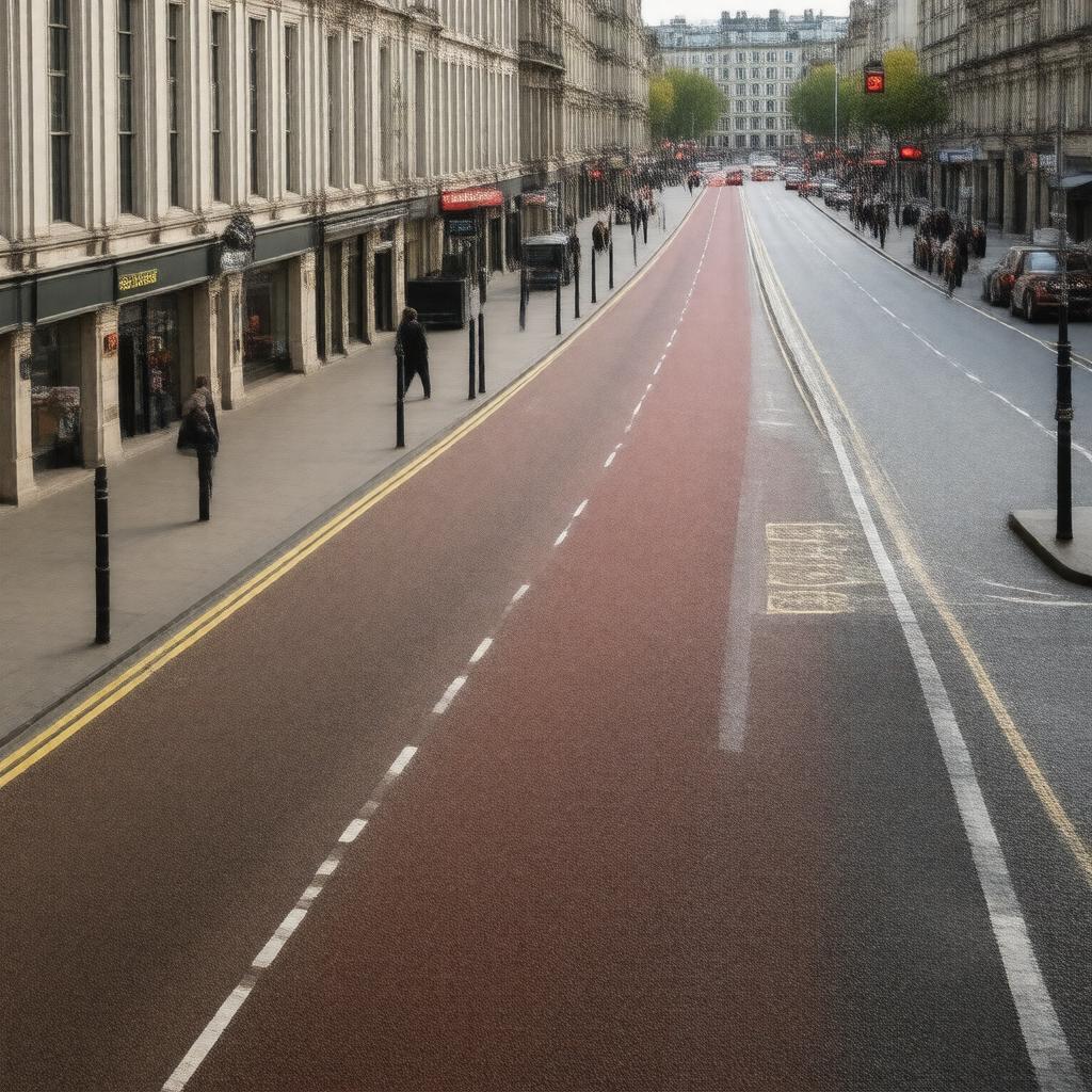 AI-created image of Praed Street, Paddington, London