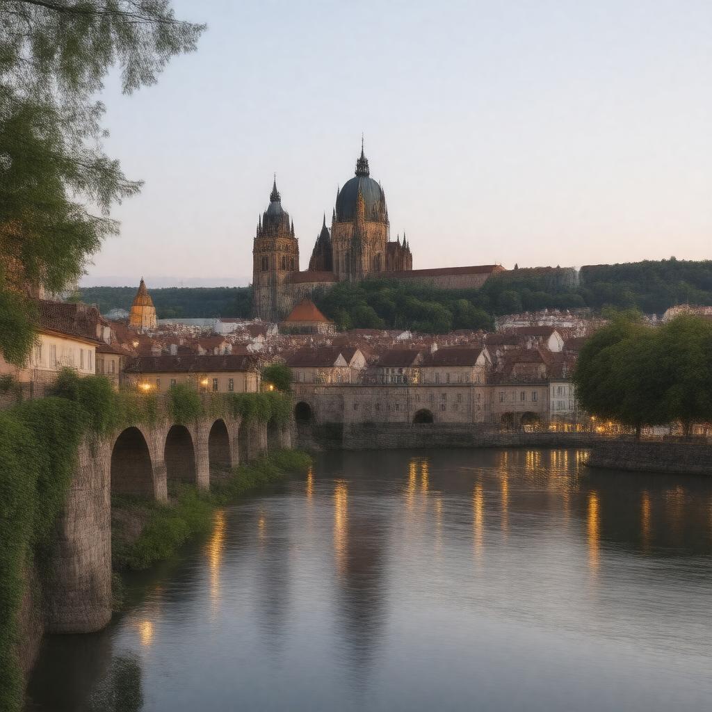 AI-created image of Prague, Czechoslovakia