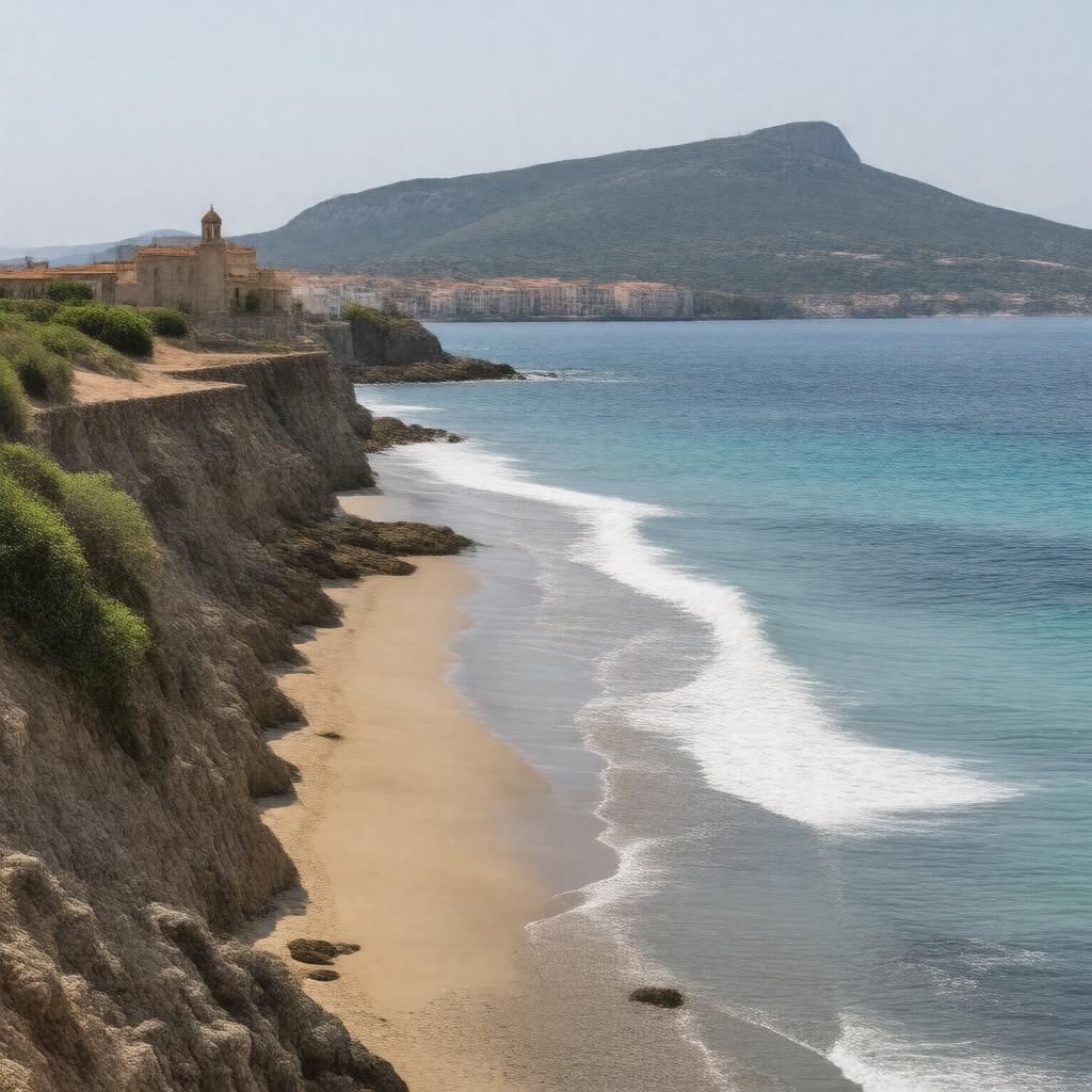 AI-created image of Praia a Mare