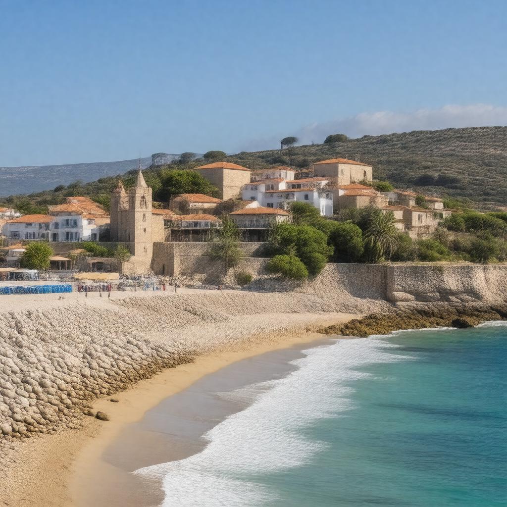 Click to view larger image AI-created image of Praia da Luz